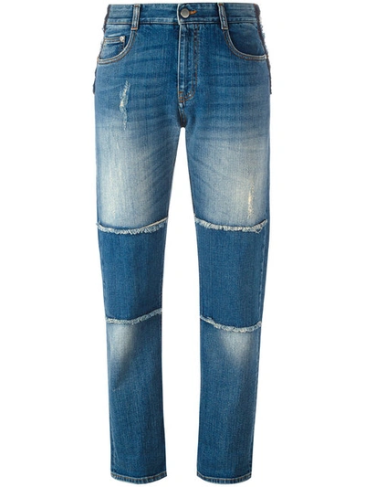 Stella Mccartney Panelled Boyfriend Jeans In Blue