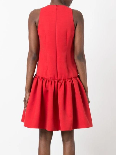 Shop Alexander Mcqueen Pleated Dress - Red