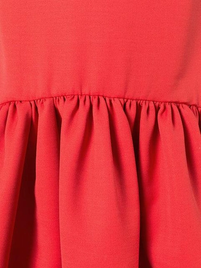 Shop Alexander Mcqueen Pleated Dress - Red