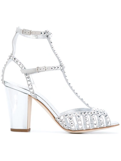 Shop Giuseppe Zanotti Studded Caged Sandals