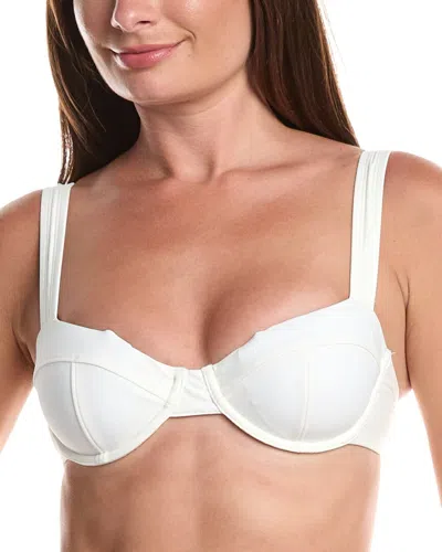 Solid & Striped The Lilo Underwire Bikini Top In White