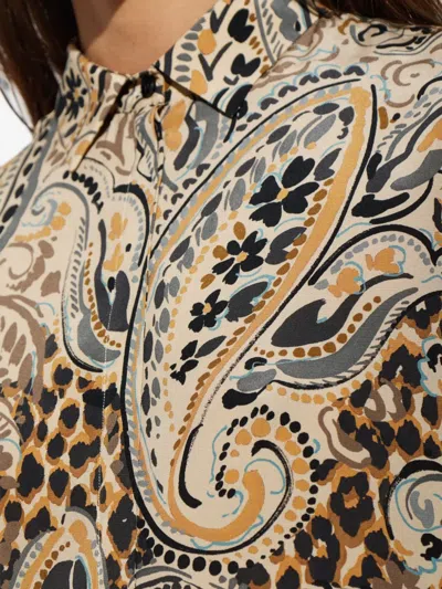 Etro Leopard-pattern Shirt In Brown