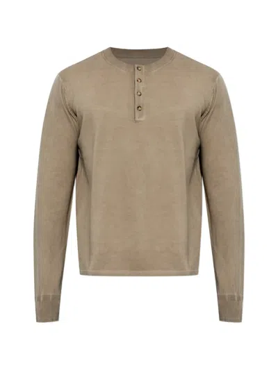 Rag & Bone Button-fastening T-shirt In Brown