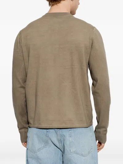 Rag & Bone Button-fastening T-shirt In Brown