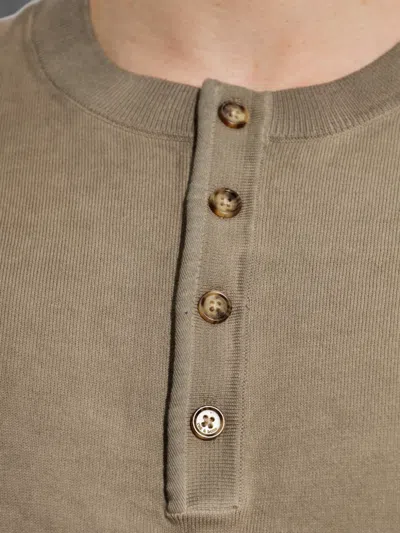 Rag & Bone Button-fastening T-shirt In Brown