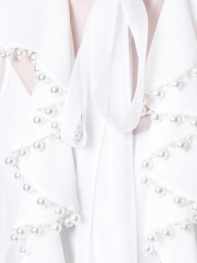 Shop Givenchy Pearl Ruffled Blouse