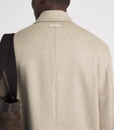 Lardini Virgin Wool Jacket In Beige