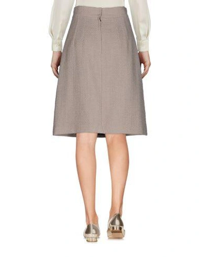 Shop Dolce & Gabbana Knee Length Skirt In Beige