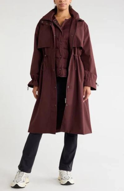 Zella 3-in-1 Trench Coat In Brown
