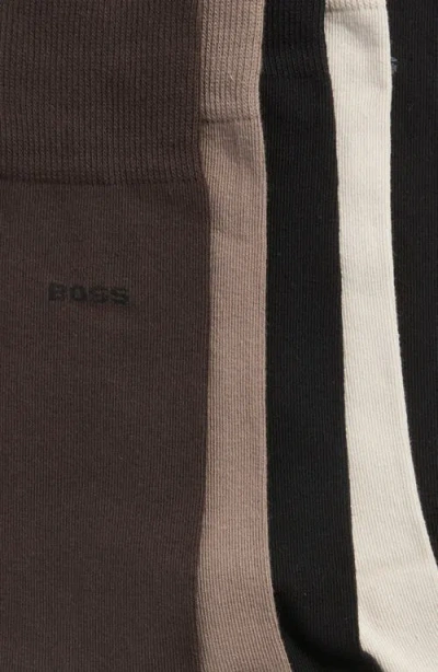 Hugo Boss Boss Assorted 5-pack Crew Socks In Multi