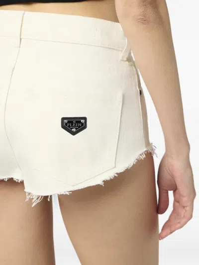 Philipp Plein Hot Pants Basic Women In White