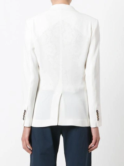 Alberto Biani Double Breasted Jacket In 11 Ecru