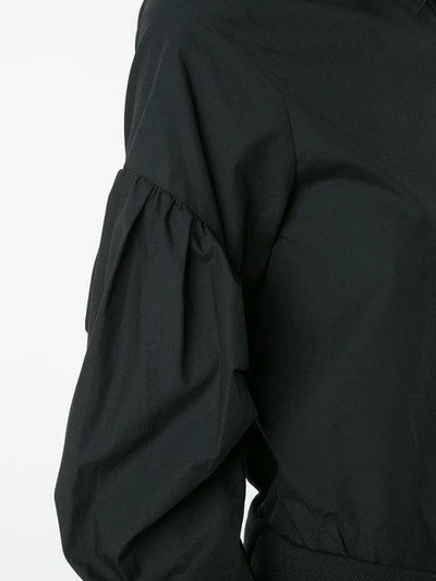 Shop Vera Wang Puff Sleeve Shirt - Black