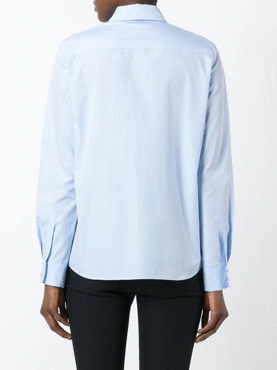 Shop Lanvin Patch Pocket Shirt In Blue