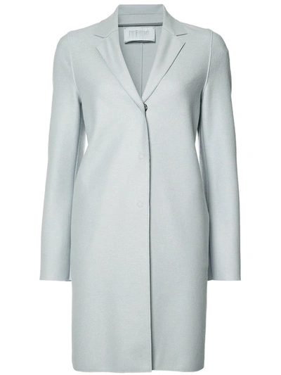 Shop Harris Wharf London Single Breasted Coat In Grey