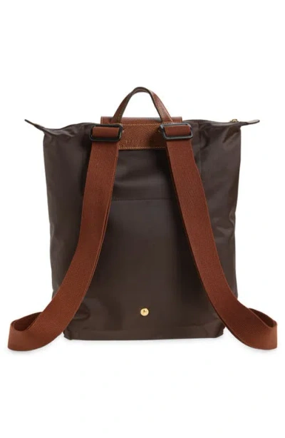 Longchamp Medium Le Pliage Backpack In Mocha