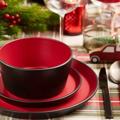 Stone Lain Albie Stoneware 32-piece Dinnerware Set In Multi
