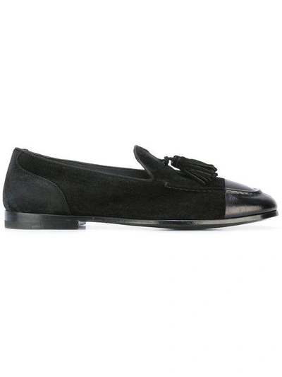 Alberto Fasciani Classic Tasseled Loafers In Black