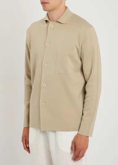 Lardini Fine-knit Wool Jacket In Multi