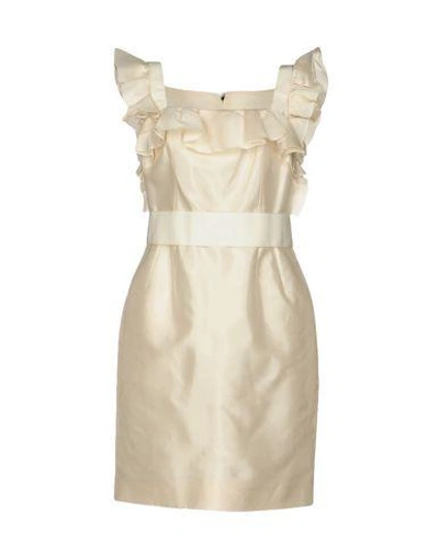 Dolce & Gabbana Short Dresses In Ivory