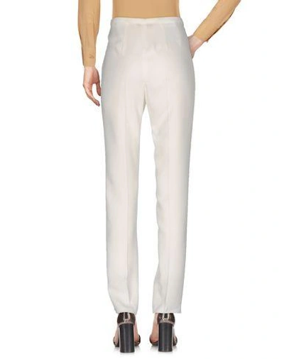 Shop Rochas Casual Pants In Ivory