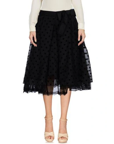 Marc Jacobs Knee Length Skirts In Black