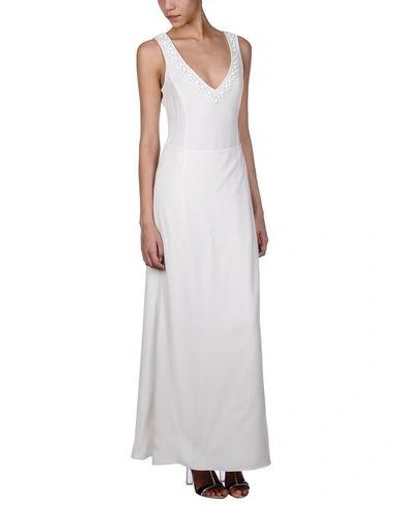 Shop Emporio Armani Long Dresses In White