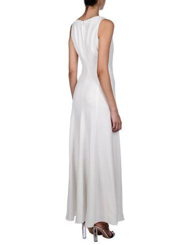 Shop Emporio Armani Long Dresses In White