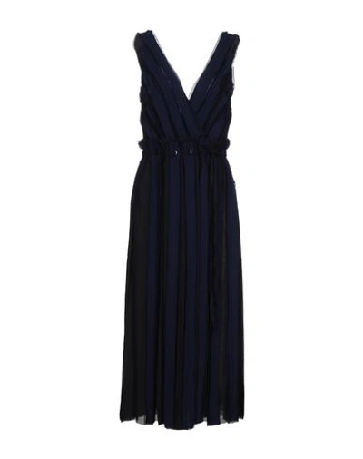 Proenza Schouler Midi Dress In Dark Blue