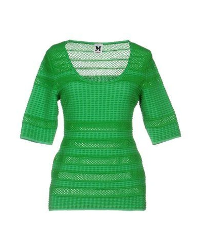 Shop M Missoni Sweaters In Light Green