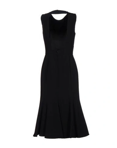Shop Dolce & Gabbana Woman Midi Dress Black Size 6 Viscose, Elastane