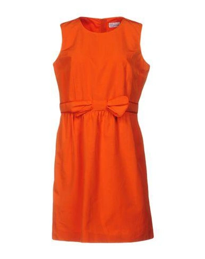 Shop Red Valentino Short Dress In Orange