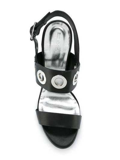 Shop Diesel Dyelettah Sandals - Black