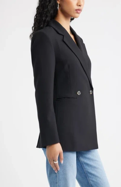 Open Edit The Icon Double Breasted Blazer In Black