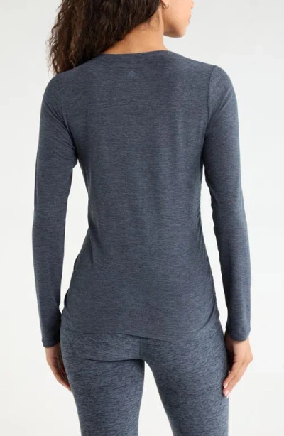 Zella Restore Soft Ruched T-shirt In Gray