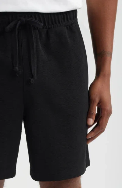 Open Edit Knit Drawstring Shorts In Black