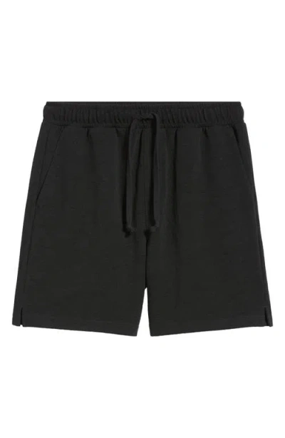 Open Edit Knit Drawstring Shorts In Black