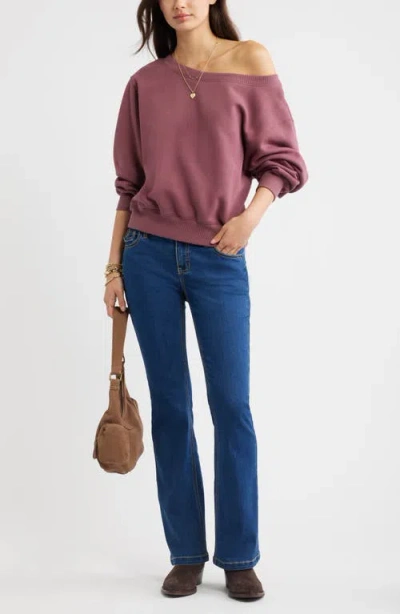 Bp. Low Rise Stretch Bootcut Jeans In Blue