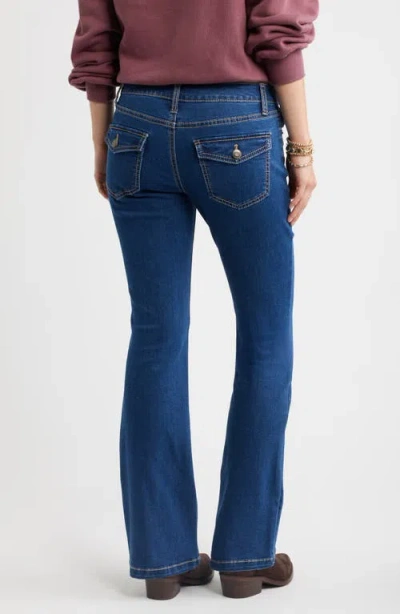 Bp. Low Rise Stretch Bootcut Jeans In Blue