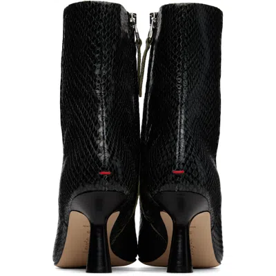 Aeyde Gray Vivi Mini Ankle Boots In Black