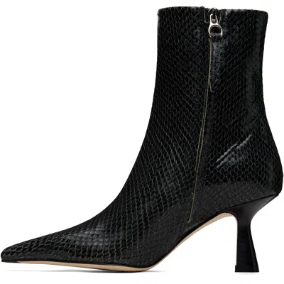 Aeyde Gray Vivi Mini Ankle Boots In Black