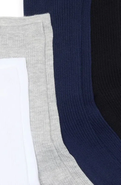 Nordstrom Assorted 4-pack Everyday Rib Crew Socks In Multi