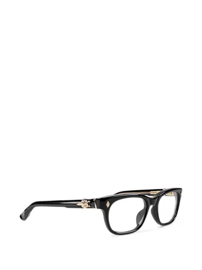 Chrome Hearts Dooable Rectangle-frame Glasses In Black