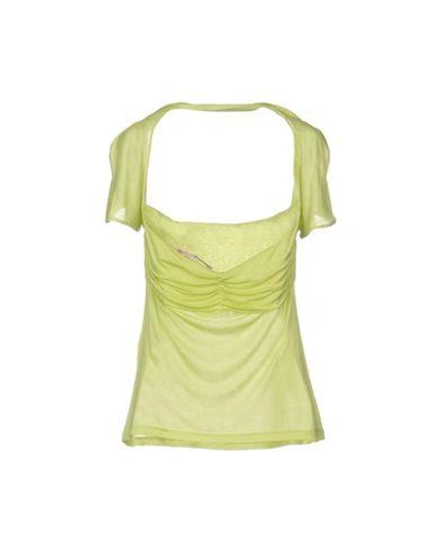 Shop Red Valentino T-shirt In Acid Green