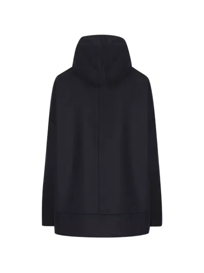 Cini Button-up Hooded Jacket In Blue