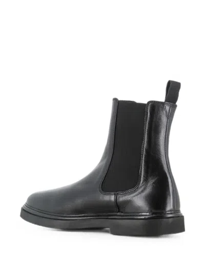 Alexander Hotto Elasticated Side-panel Boots In Black