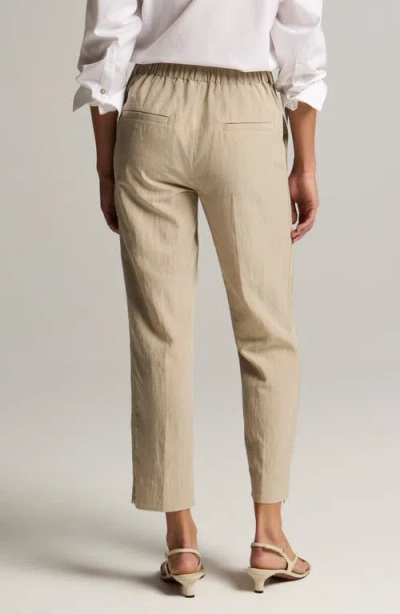 Vince Grace Side Stripe Pull On Pants In Brown
