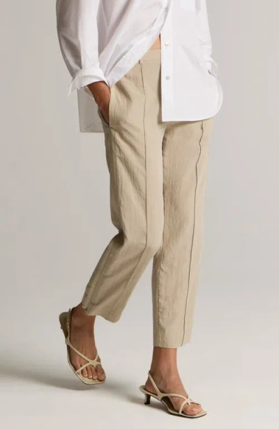 Vince Grace Side Stripe Pull On Pants In Brown