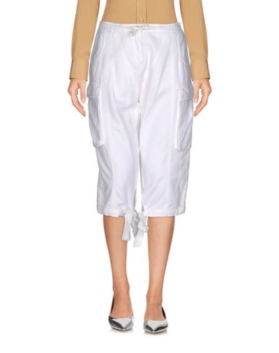 Ermanno Scervino Cropped Trousers & Culottes In White