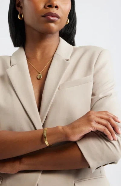 Nordstrom Demi Fine Smooth Hinge Bangle In Red